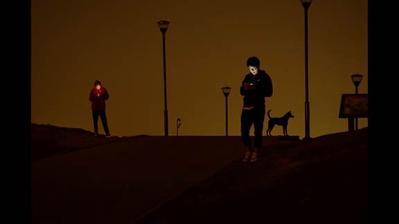 說(shuō)明: Macintosh HD:Users:chendong:Desktop:張乾琦 工作坊:工作坊:官方作品:中文圖說(shuō):不存在的戰(zhàn)爭(zhēng):1. 張乾琦，“不存在的戰(zhàn)爭(zhēng)”視頻截圖，2017.jpg